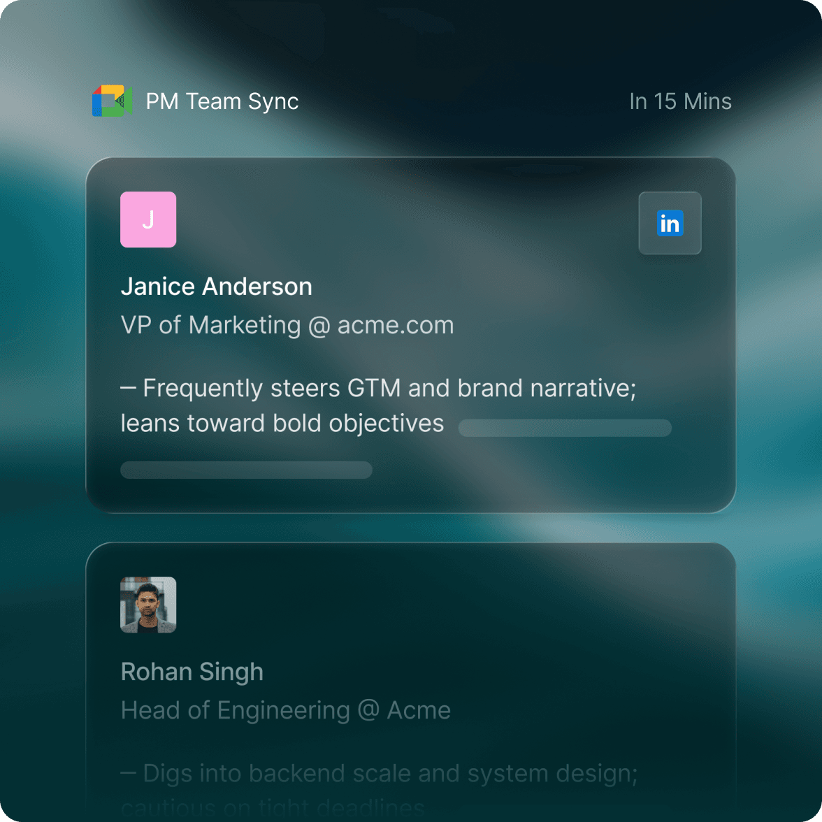 Pre-Meeting Insights