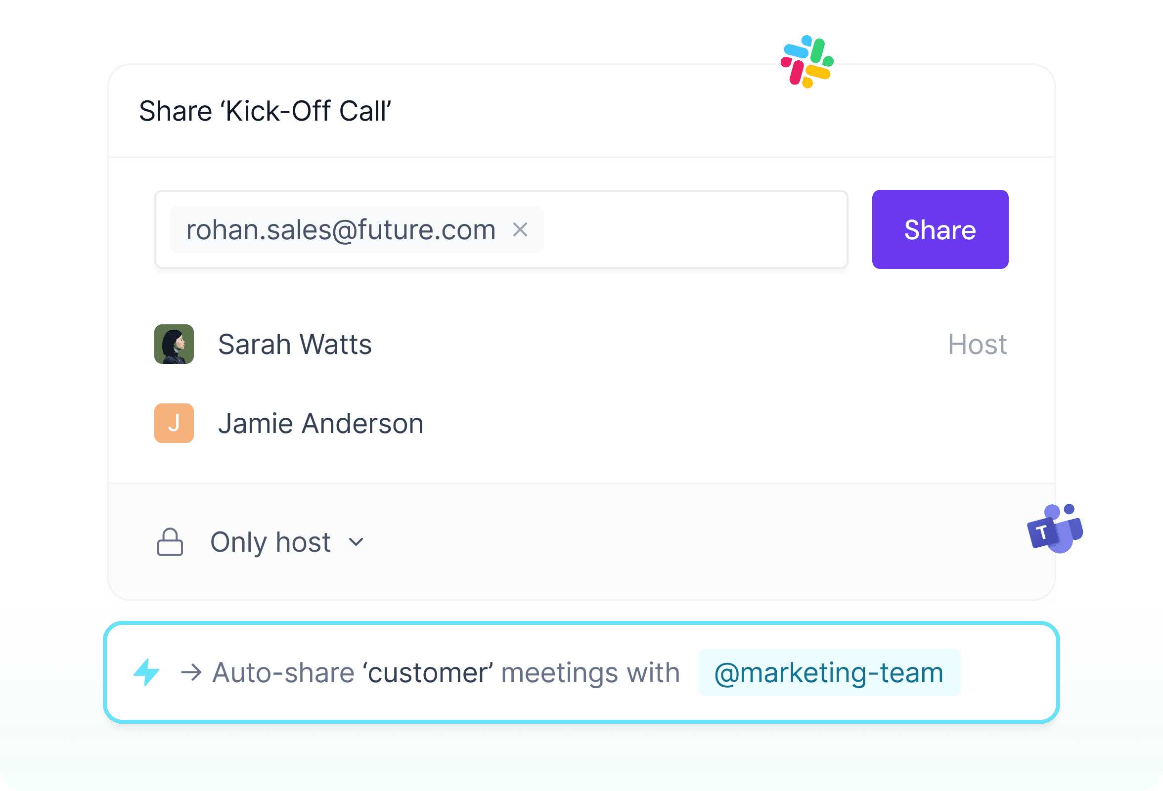 Share Meetings